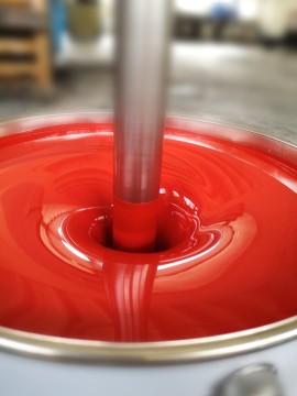 Smalto per FERRO a solvente per interni ed esterni da 2,5 a 25 litri nei colori RAL Rosso
