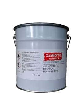 Vernice nitro turapori trasparente monocomponente da 1 a 5 litri