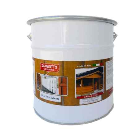 Smalto cerato a solvente SATINATO per legno per interni ed esterni da 0,75 a 5 litri