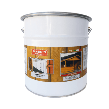 Tinta a SOLVENTE Bianco-40 per legno per interni da 2,5 o 5 Litri