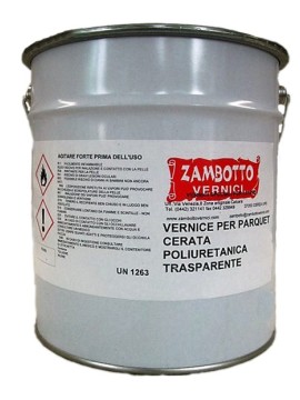 2 litri vernice per parquet cerata poliuretanica trasparente + 1 litro catalizzatore